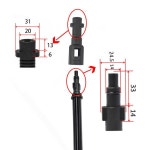 Karcher K2 K3 K4 K5 K6 K7 용 고압 클리너 KARCHER와 LAVOR Parkside 커넥터 간 물총 어댑터 변환