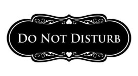 Designer Do Not Disturb 사인 - 미디엄