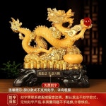황금 선물 소품 조형물 조각 장식품 용 식당 개업 학원 소형 사무실 9 32 왕재취보 사금공예 각인