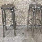 메탈 바 의자 원형 무광 올스텐 회전