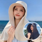 챙 넓은 차광 햇빛 가리개 썬캡 여자 자외선 선캡 모자