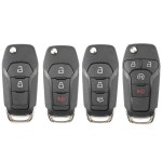 포드 포커스 퓨전 MK2 MK7 익스플로러 레인저 K733 용 OEM 키 케이스 플립 키 쉘 2 3 4 단추