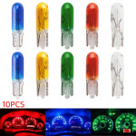 LED 자동차 게이지 조명 할로겐 램프 W2W T5 12V 1 2W 인테리어 계기 사이드 마커 라이트 유리 대시 보드