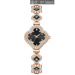ADSBIAOYE LuXury Women Wrist Watches Unique Rose Diamond Bracelet Watch Fashion Dress Qu G1329