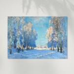 픽토르 크리스마스 트리 겨울 풍경 인테리어 액자 포스터 94 콘스탄틴 고르바토프 A Winters Day 01 A4 고중량 매트지 - 포스터만 1개