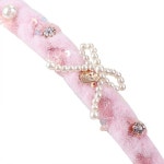 프렌치캣 프렌치캣2 PK 스팽클 벨벳 OP 잔주 헤어밴드 세트 ch 셋업 핑크세트 Q46DBO070 Q46DG5111 G5111 145