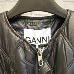 GANNI 가니 샤이니 퀼팅 롱자켓