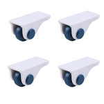 제이와니 무타공 접착식 튼튼한 미니바퀴 4개 1세트 블루바퀴 4P