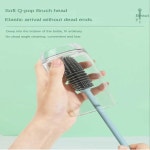 롱 회전스퀴지 우유 병 브러시 컵 유리 주방 청소 도구 긴 손잡이 음료