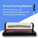 책 펀칭기 전공책 제본 펀치 A4 30 홀 와이어 바인딩 기계 링 펀칭 B5 26 루스 리프 북 바인더 장비 H3018
