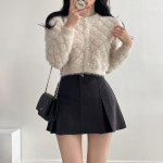 워너비몰 연말 파티 폭닥 스완 다이아 포근 여리 크롭 앙고라 가디건