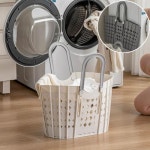 누아노 접이식 세탁 대용량 이동식 빨래 바구니