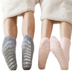 털 빠짐없는 무압박 미끄럼방지 남녀공용 수면양말