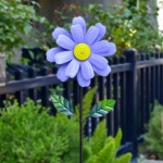 바람개비 화단 정원 테라스 철제 정원 꾸미기 장식 조경 꽃풍차 야외 회전