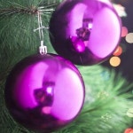 크리스마스 트리 유광 장식볼 오너먼트 2p