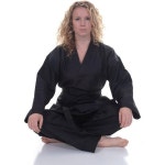 타이거 클로 7 5 Oz 브이넥 태권도 Tkd 유니폼 - 7 블랙입니다