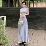 게게지아 우아하고 패셔너블한 레이디 민소매 조끼 탑 하이웨이스 15387N4954552