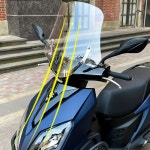 AE8 전면 윈드 스크린 윈드스크린 전기 높이조절 지호 1 약 4 얇은 타입 투명색상 228643