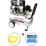 한신 알루미늄 저소음 3마력 콤프레샤 24리터 녹방지 콤푸레셔 HST-3024AL