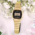 카시오 카시오 여성 메탈 시계 전자 빈티지 LA670WGA-1D