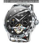 OLEVS Mens Automatic Watches Self Winding Mechanical LuXury Dress Stainless Steel Water CTOG6692GJJL