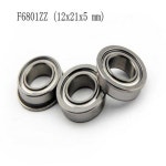 10 PCS ZZ 12x21x5mm 금속 차폐 플랜지 볼 베어링 Z