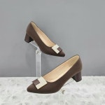 탠디 여성 미들힐 사각장식 펌프스 1SD JJ 12HF42HF19 W-762