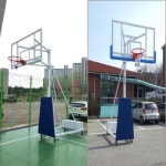 국내산 학교 체육관 공원 실외 이동식 농구대 1개 운동장 표준규격