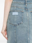 GANNI 가니 로고 아플리케 데님 스커트 J1375