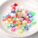 별 비즈 AB 컬러 투명 다섯 뾰족한 아크릴 쥬얼리 만들기위한 스페이서 DIY 팔찌 액세서리 50 50pcs H9348-1