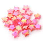 별 비즈 AB 컬러 투명 다섯 뾰족한 아크릴 쥬얼리 만들기위한 스페이서 DIY 팔찌 액세서리 50 50pcs H9348-1