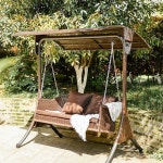 야외 철제 그네 파고라 흔들 의자 정원 호형그네톱천