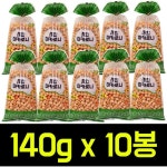 늘푸른 늘푸른식품 종합마카로니 소 140g x 10봉 과자스낵 브이콘 오란다