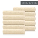 송월타올 호텔컬렉션 송월타올 꼬모 130g 30수 호텔수건 10장 10개