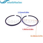 보트 모터 369-00011-0 1 369000111 피스톤 링 세트 Toh용 STD 3G2-00011-0 369000110 3G2000110