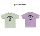 베이프 베이프 반팔티 CAMO GO APE 포인터 칼리지 티셔츠 그린