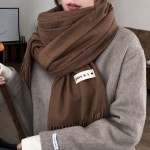 YH 머플러 캐시미어머플러 무지목도리 니트머플