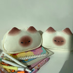 샴냐옹필통 펜케이스 파우치 인형 수납 필기구 화장품 샴냐옹필통