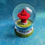 칭다오 스노우볼 5 4광장 메이스퀘어 장 기념품 워터볼 여행 크리스탈볼 선물 수정구 붉은색