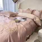 여름 얼음 실크 침대 이불 커버 4 시트 세척 라이트 침구 Tencel Aoding-cameo 8 1 8 fitted sheet four-piece