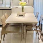 아크릴 다리테이블 원목식탁 6인용 검정색슬레이트 대형