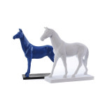 백마 말 모형 장식 서재 조각상 인테리어 스타일 흰사암여우 10 8 5 15