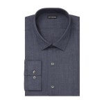Van Heusen 남성용 핏 드레스 셔츠 컴포트 퍼포먼스 스트레치 빅 앤 톨 미드나잇