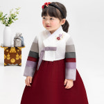 금동이 여빨강색동 한복 aw141
