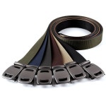 무광 메탈 원터치 자동 버클 나이론 공용 카고 벨트