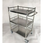 스텐카트 2단 핸드카 수술실 양호실 선반 이동식