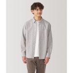 무인양품 일본 MUJI 신사 세탁 옥스 버튼 다운 긴팔 셔츠 - 베이지계 592660