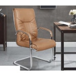 바퀴없는 가죽 의자 컴퓨터 사장 사무실 고정식