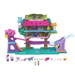 폴리 포켓 Polly Pocket 인형의 집 마이크로 인형 2개 장난감 자동차 가구 애완 동물 4개 확장 가능한 반려동