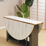 접이식 식탁 테이블 4인 이동식 원탁 대형 6인 원형